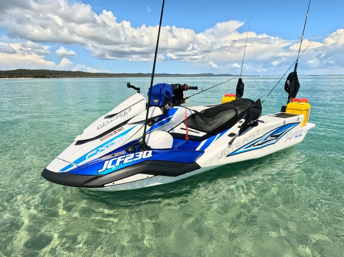 A well-equipped Fishing Jetski on the water
