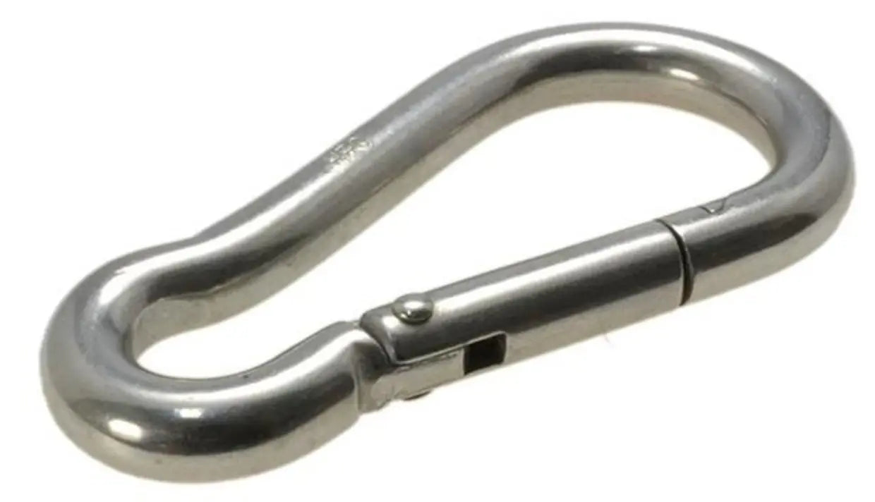 Stainless Carabiner 10cm x 10mm - Jetcast